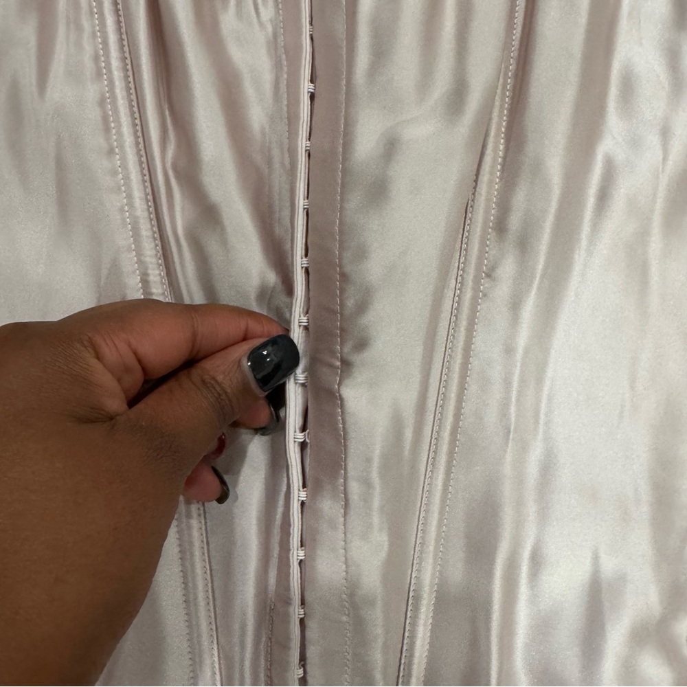 Victoria's Secret Light Pink Satin Corset Top - Picture 3 of 5